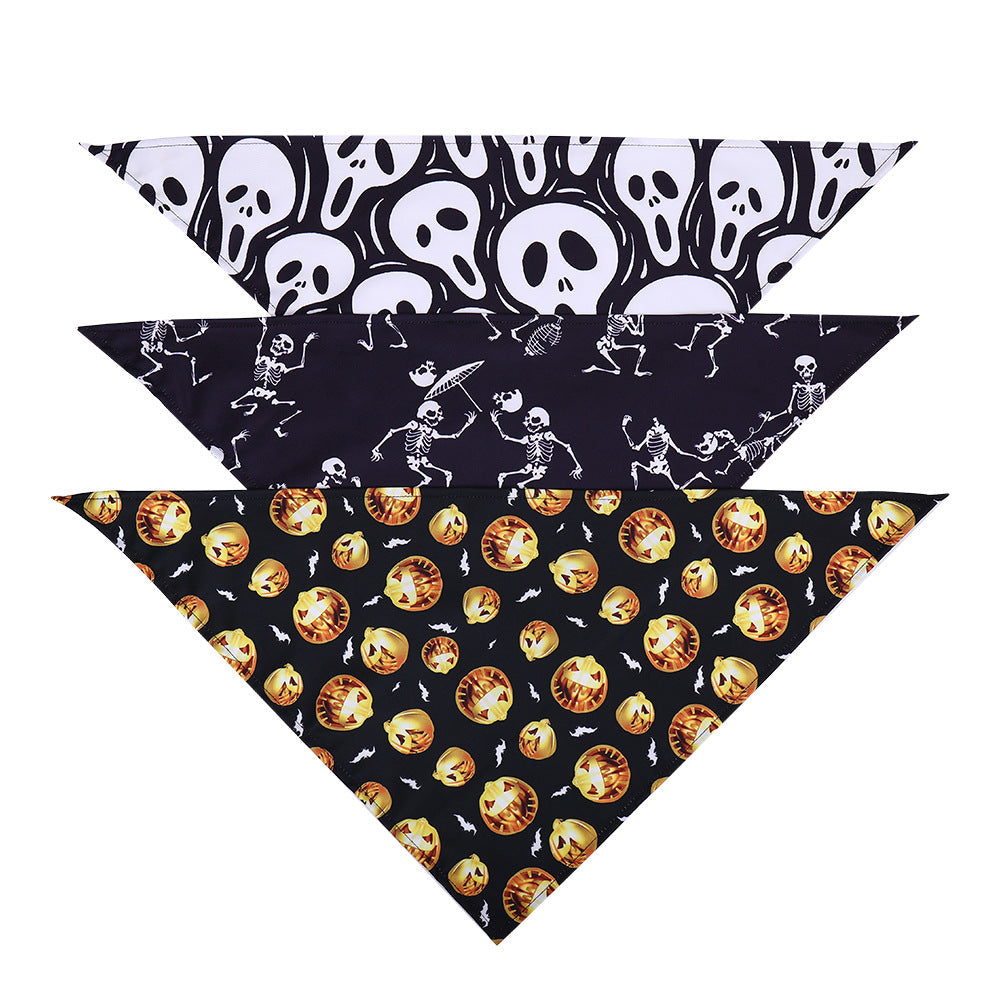 Halloween Triangle Bibs Pet Scarf