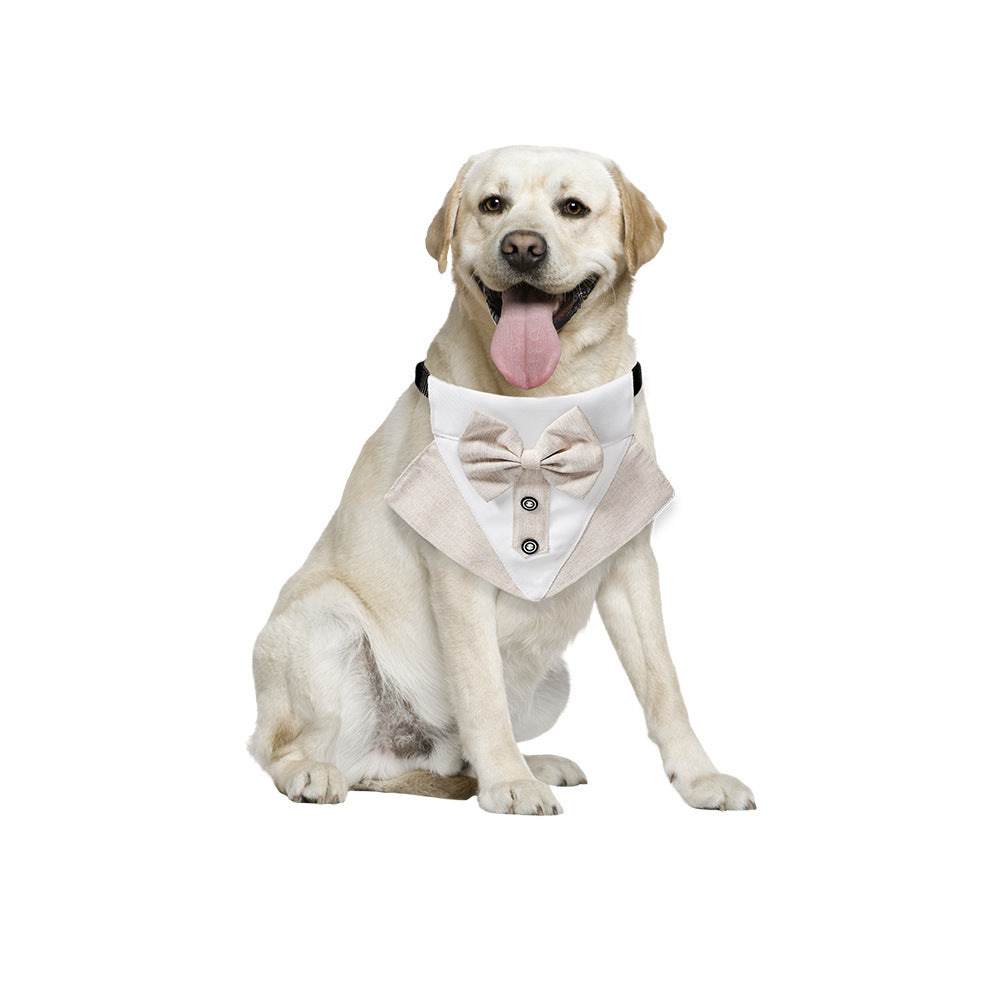 Adjustable Formal Collar Dog Wedding Bandana
