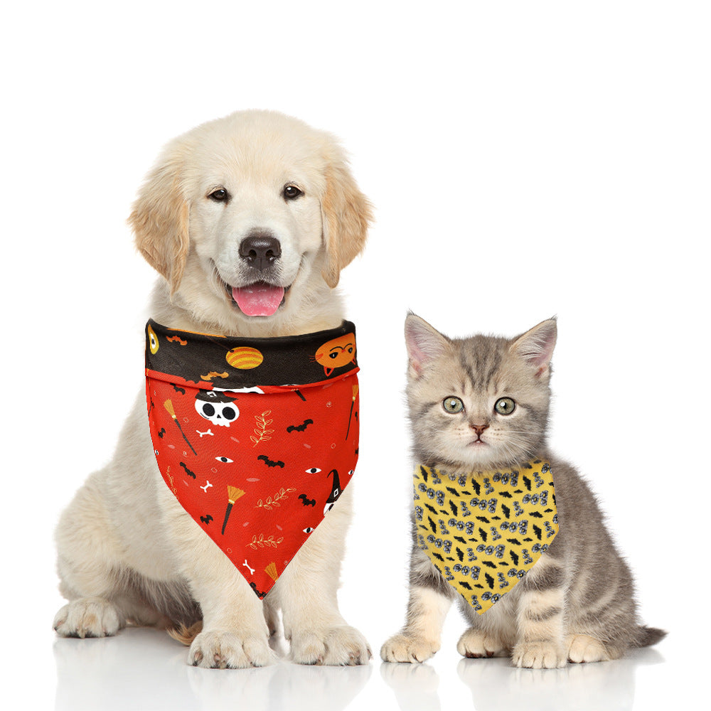 Halloween Dog Bandanas Pet Collar Bandana