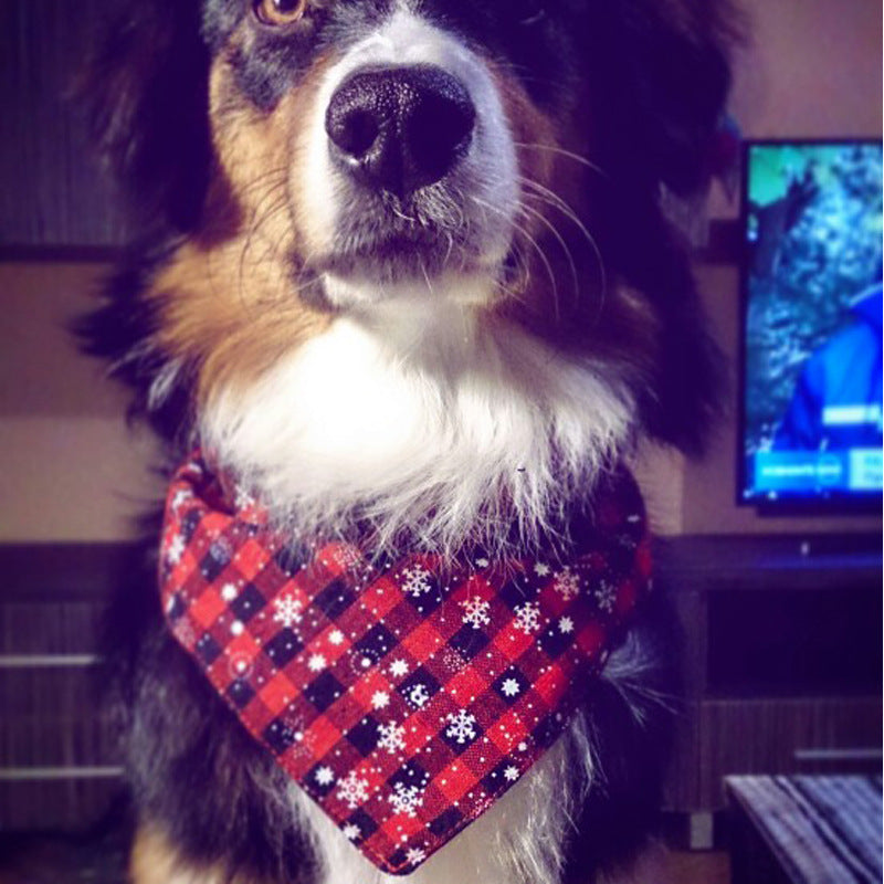Christmas Classic Dog Plaid Bandana
