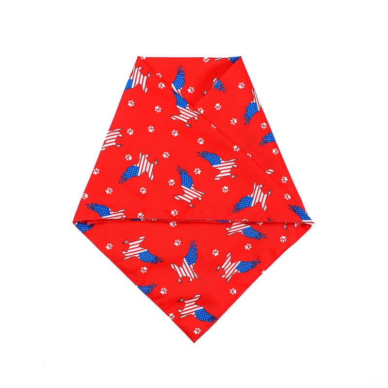 American Flag Dog Bandanas Bibs