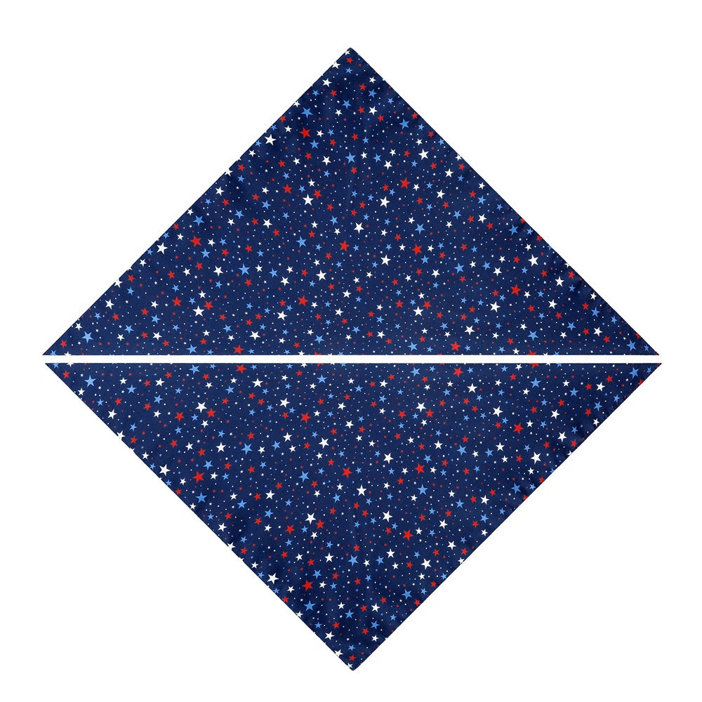 Memorial Day American Flag Dog Triangle Bibs