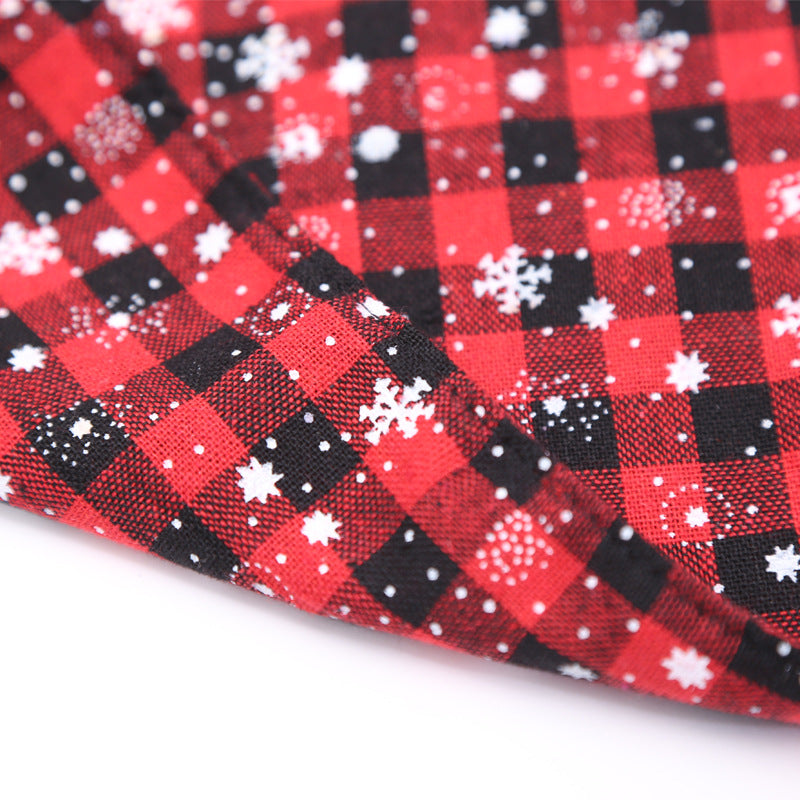 Christmas Classic Dog Plaid Bandana