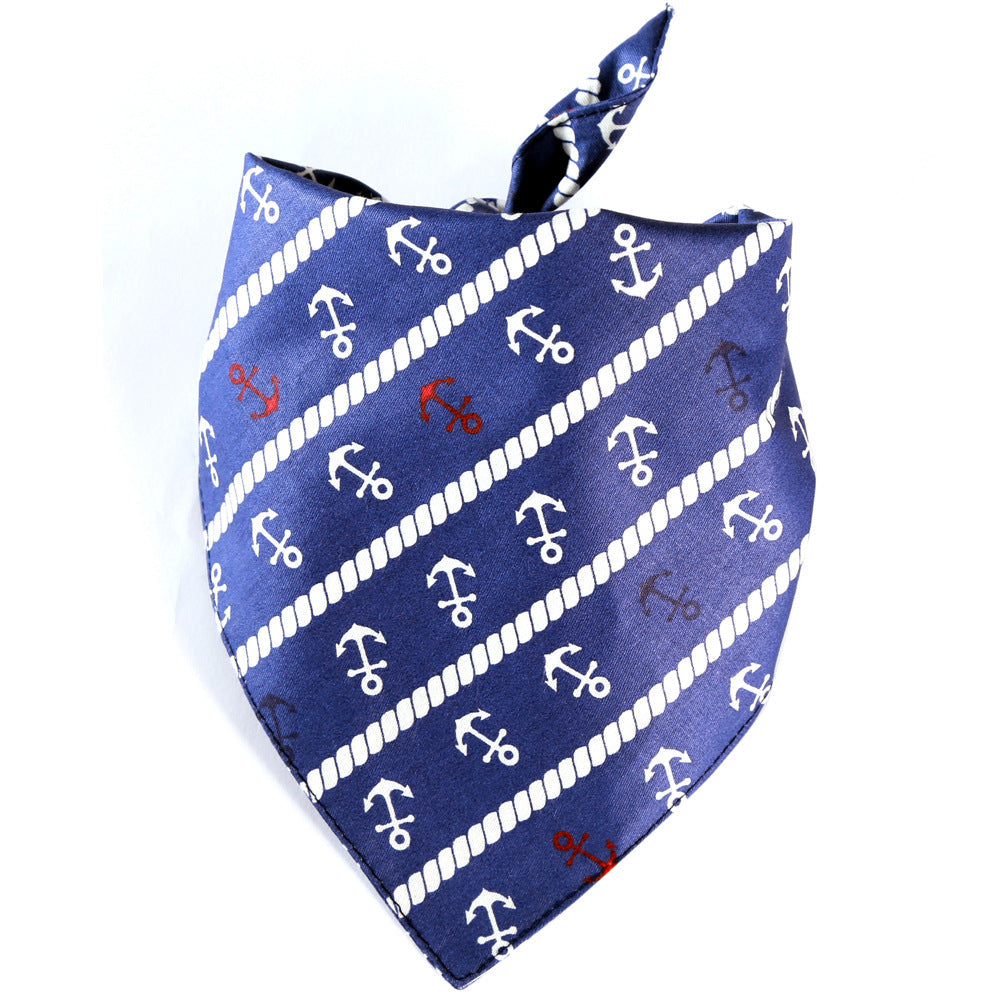 Summer Pet Bandanas Ocean Pet Triangle Scarf