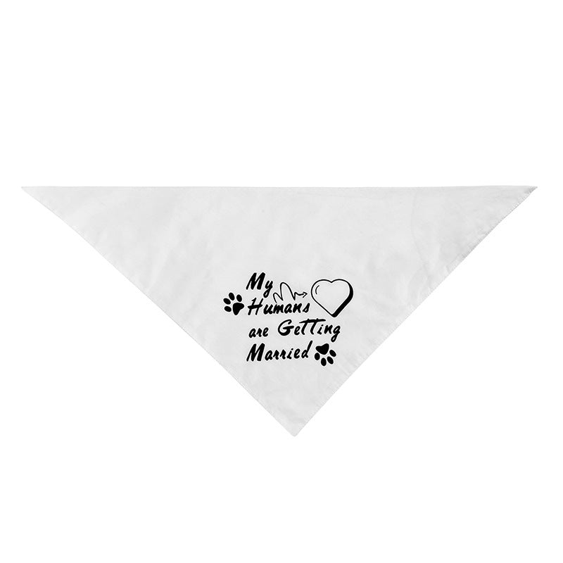 Dog Scarf Gift Wedding Dog Bandana