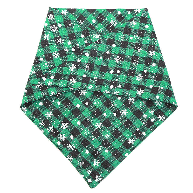 Christmas Classic Dog Plaid Bandana