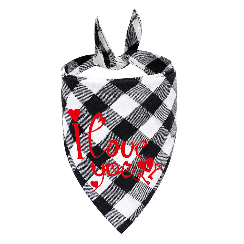 Valentines Day Dog Neckerchief Bandana