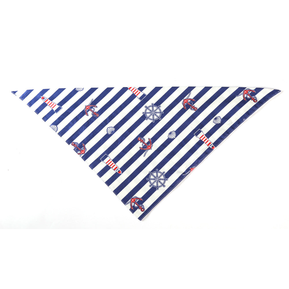 Summer Pet Bandanas Ocean Pet Triangle Scarf