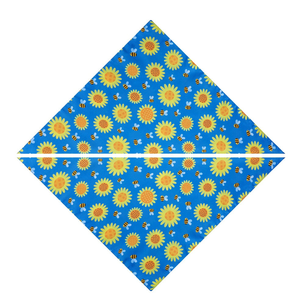 Sunflower Cake Dog Scarfs Bandannas