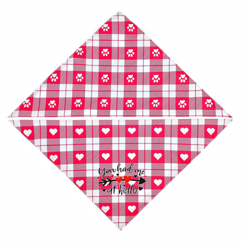 Valentine's Day Dog Bandana Love Puppy Scarf