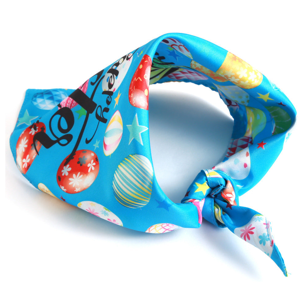 Easter Holiday Dog Bandana Festival Scarf