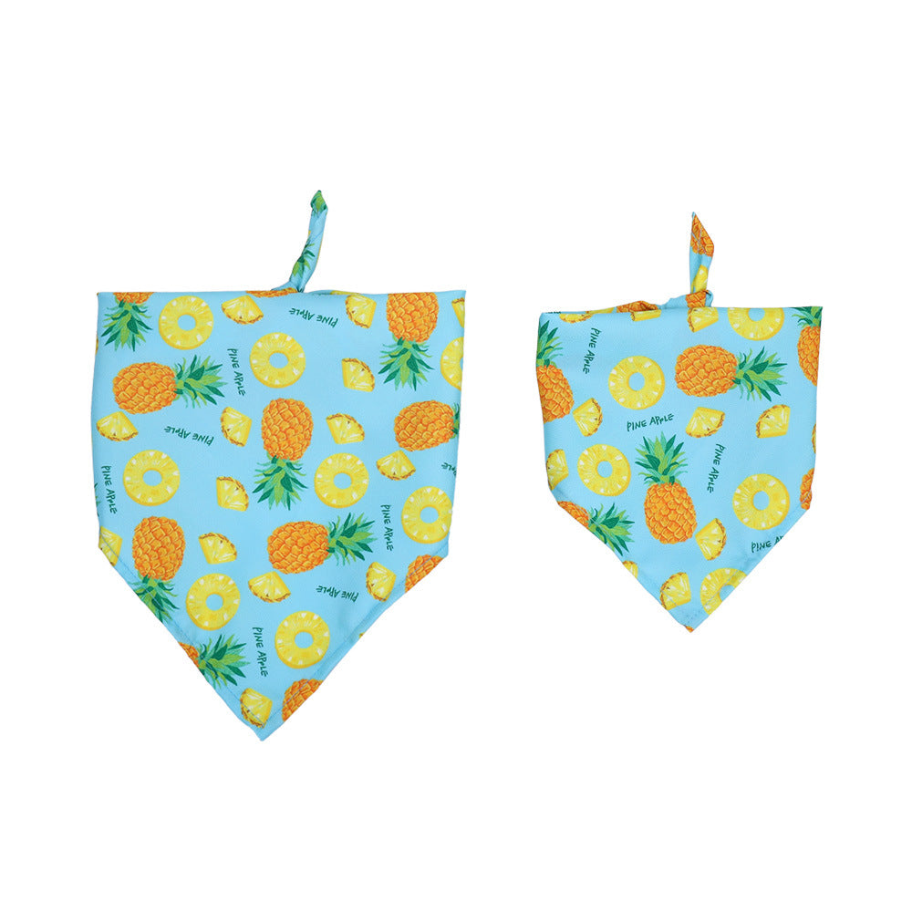 Washable Fruit Summer Pet Bandanas
