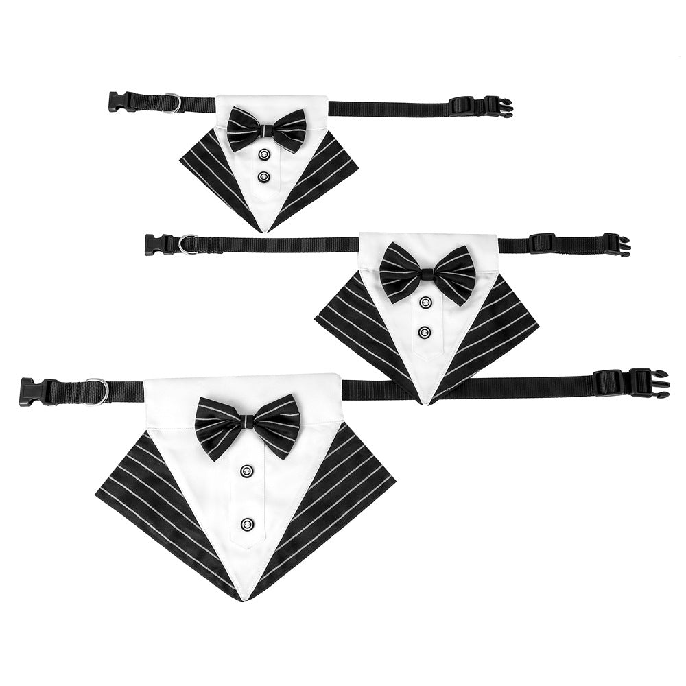Dog Tuxedo Wedding Dog Bandana Collar