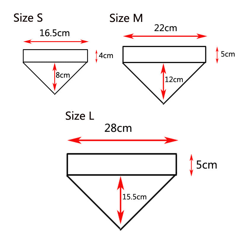 Dog Bandanas with Adjust Buckle Washable Collar