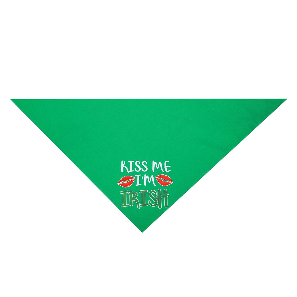 Kiss Me I'm Irish Bandanas Triangle Bibs
