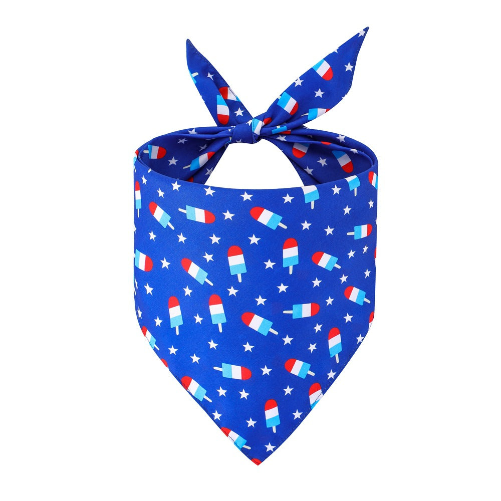 Washable Bandana American Flag Bibs