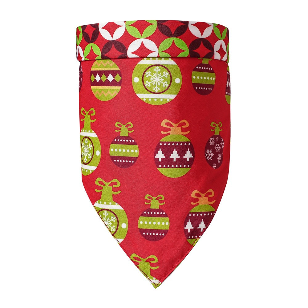 Christmas Tree Pet Scarf Soft Pets Bibs