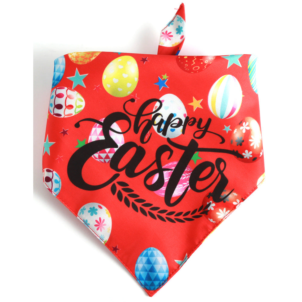 Easter Holiday Dog Bandana Festival Scarf