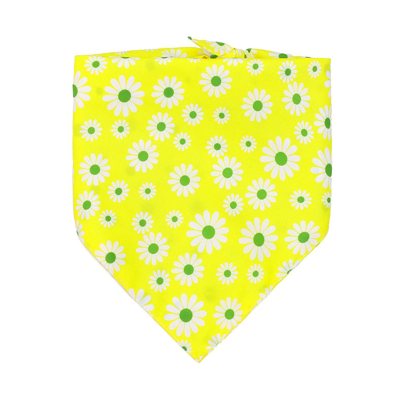 Dog Bandanas Floral Triangle Dog Scarfs