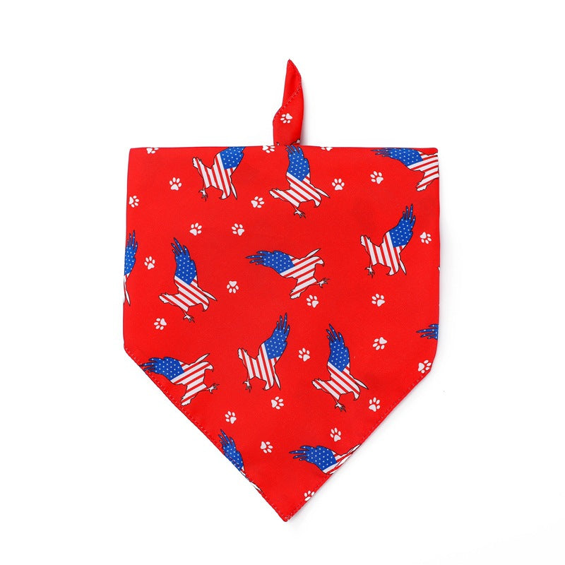 American Flag Dog Bandanas Bibs