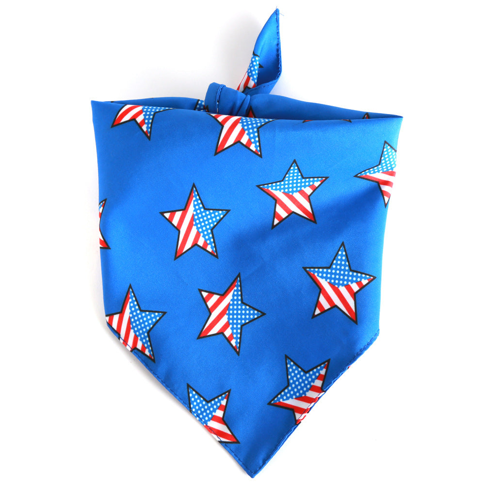 USA Flag Pet Bibs Scarf Bandanas