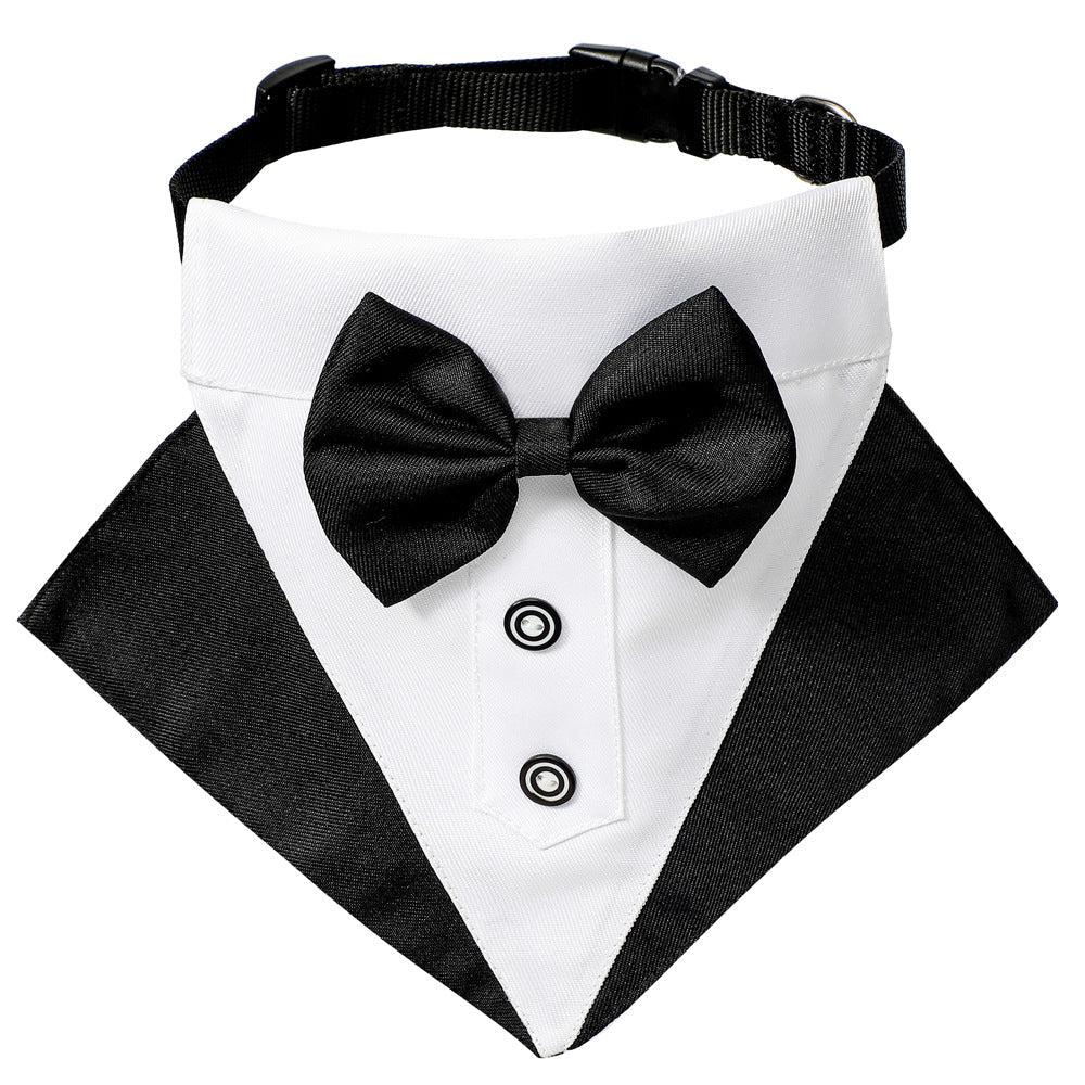 Dog Tuxedo Wedding Dog Bandana Collar