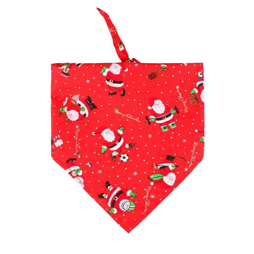 Dog Santa Claus Christmas Holiday Bandanas