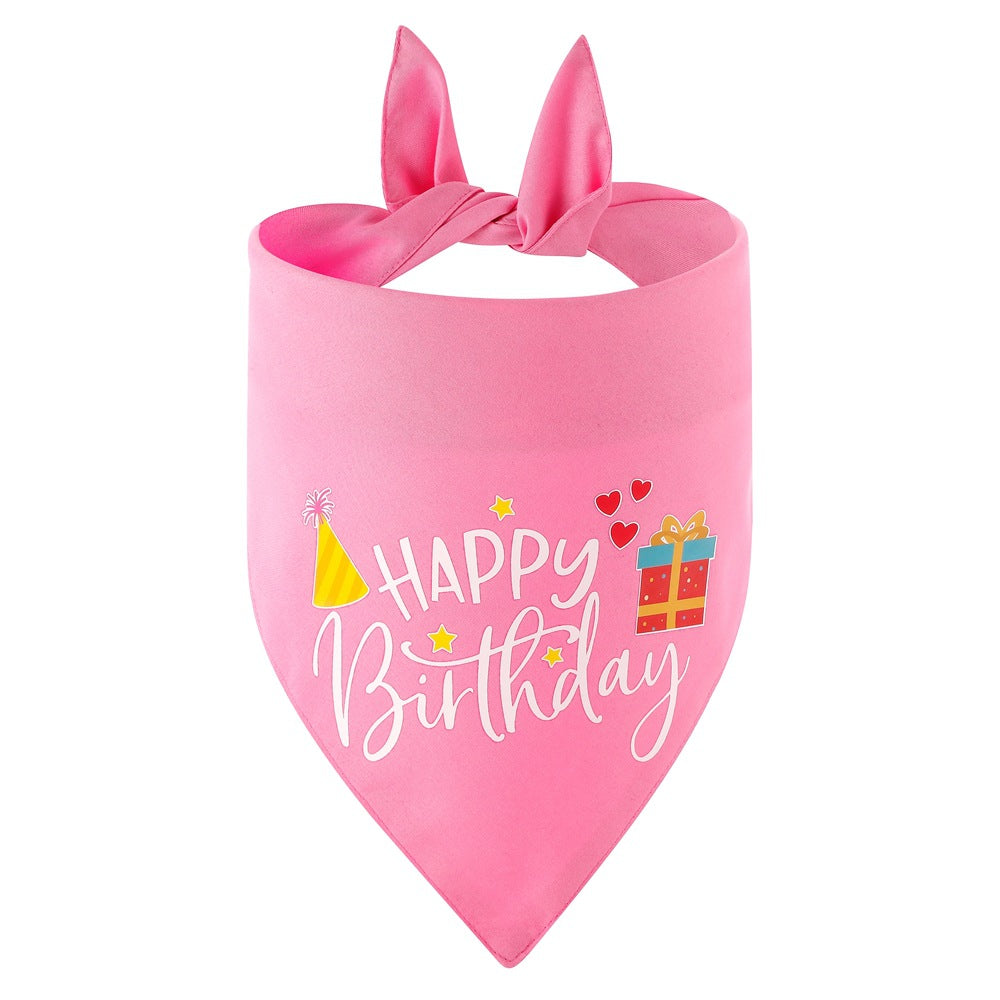 Dog Birthday Puppy Triangle Scarf