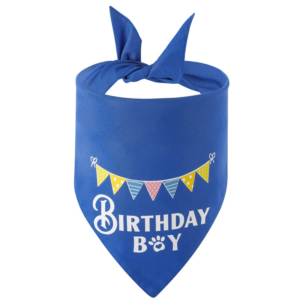 Dog Birthday Puppy Triangle Scarf