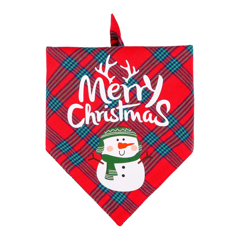 Triangle Bibs Christmas Dog Bandana