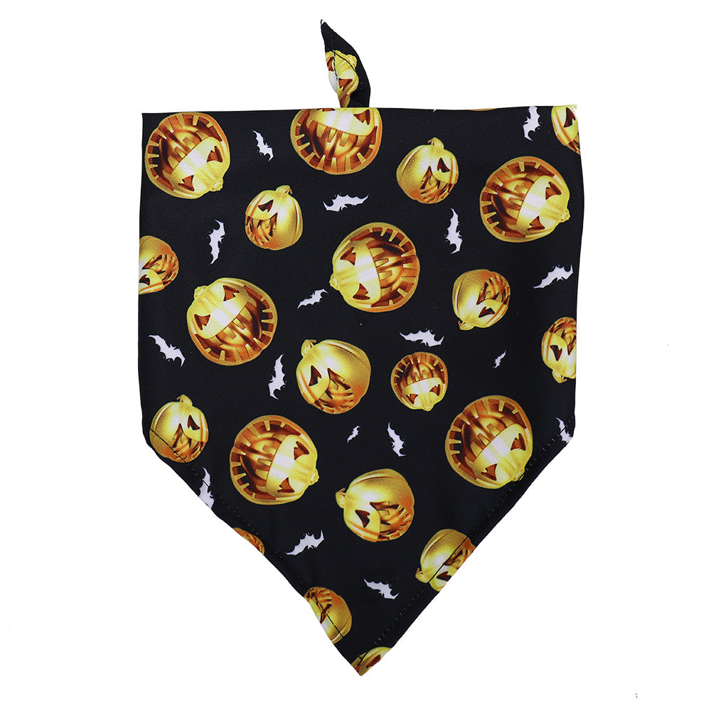 Halloween Triangle Bibs Pet Scarf