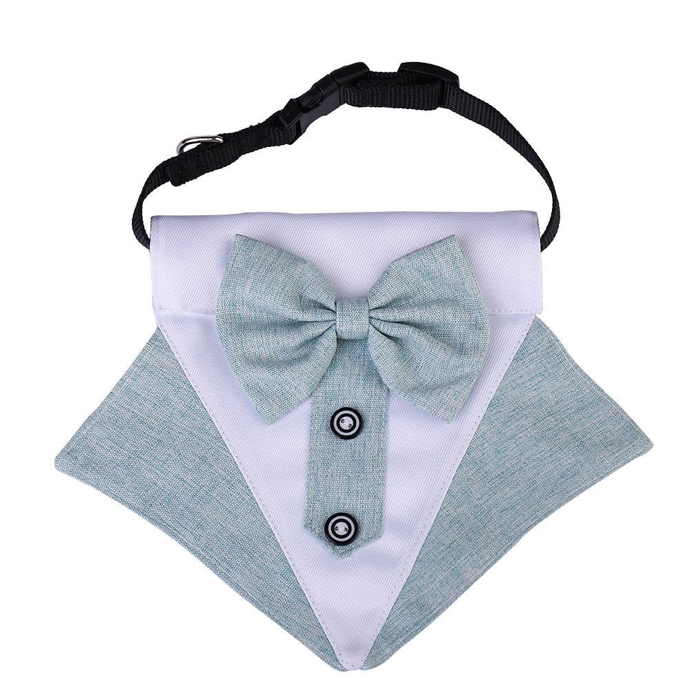 Adjustable Formal Collar Dog Wedding Bandana