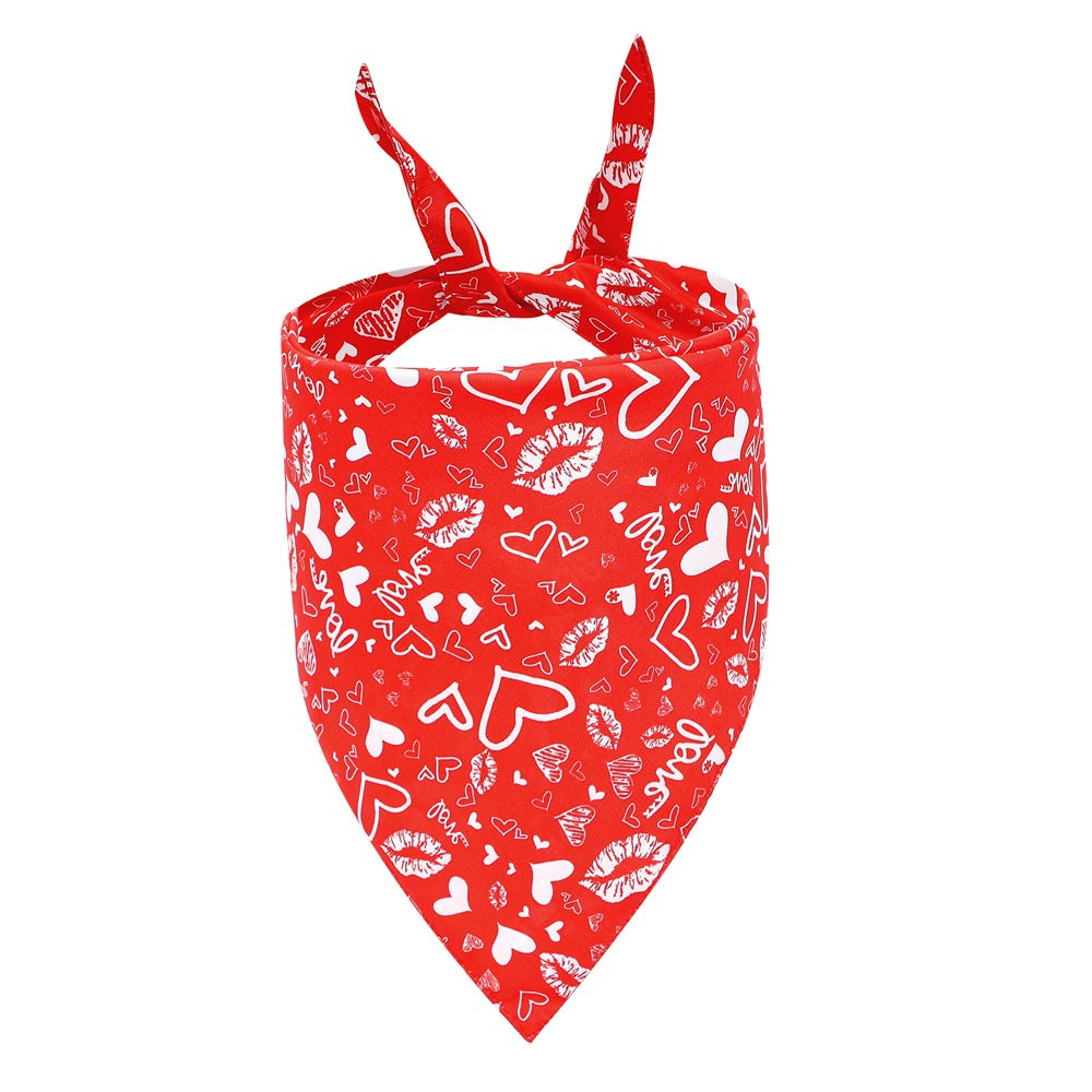 Valentine's Day Dog Bandana Love Puppy Scarf
