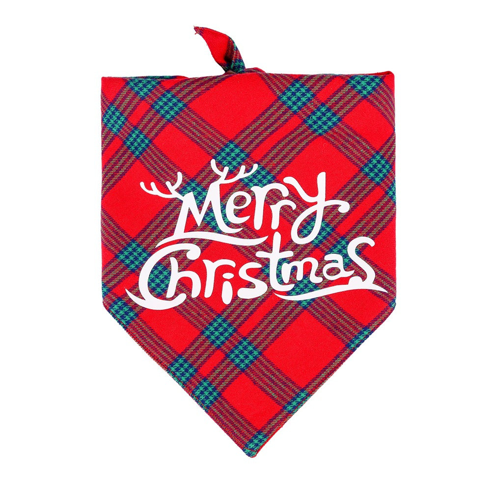 Triangle Bibs Christmas Dog Bandana