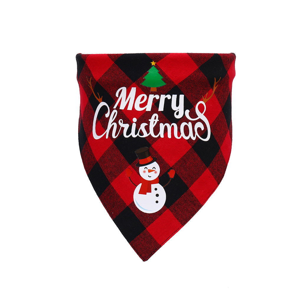 Dog Snowman Christmas Pets Scarf