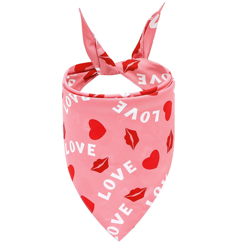 Valentine's Day Dog Bandana Love Puppy Scarf