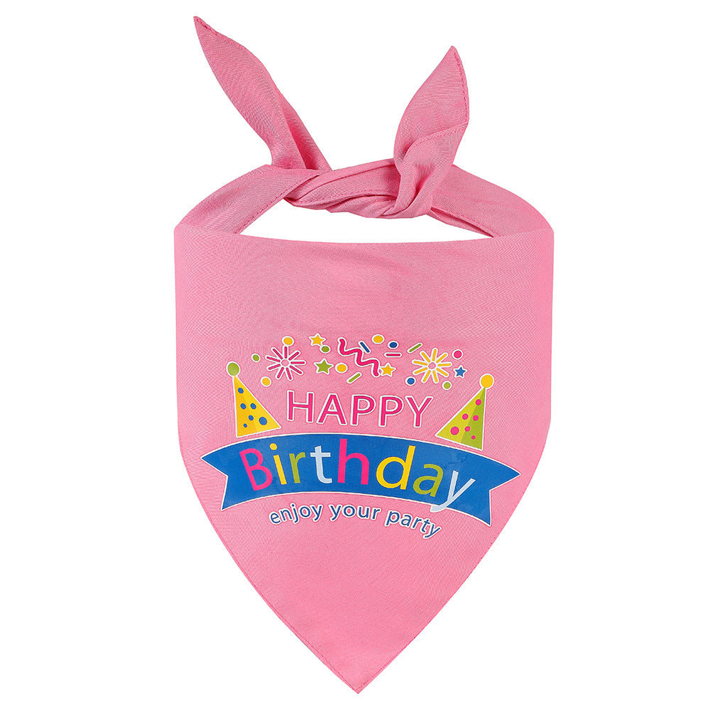 Dog Birthday Puppy Triangle Scarf