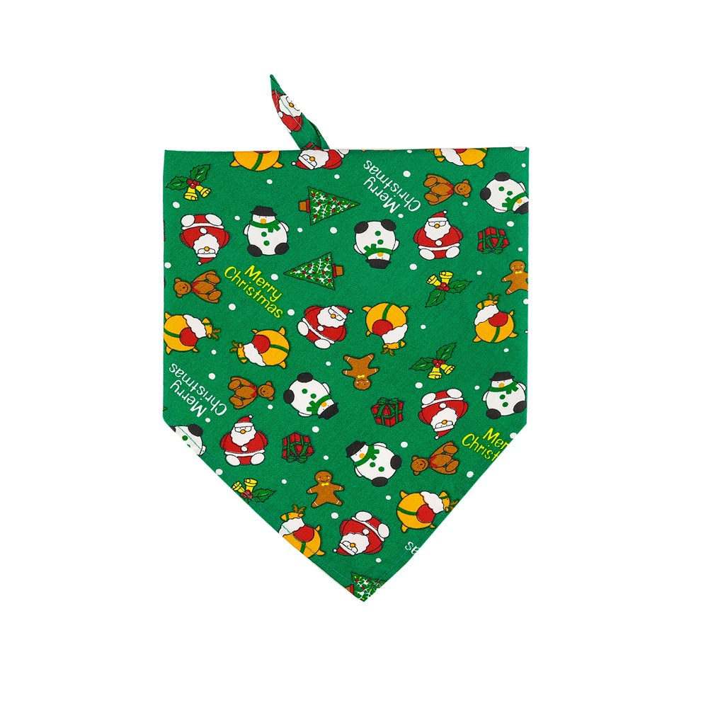 Dog Bandanas Christmas Triangle Bibs