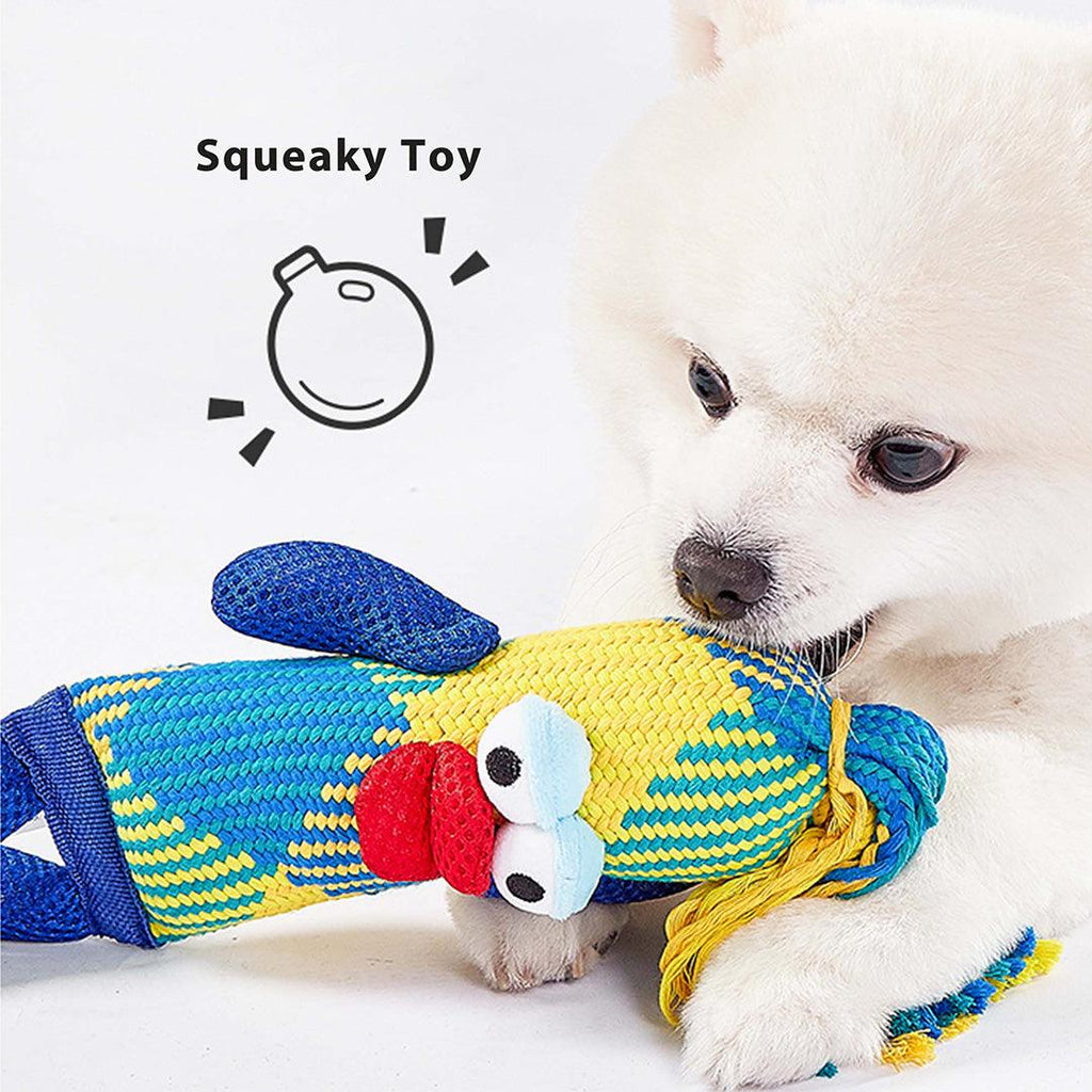 Red Sausage Shaped Lip Squeaky Toy For Dogs