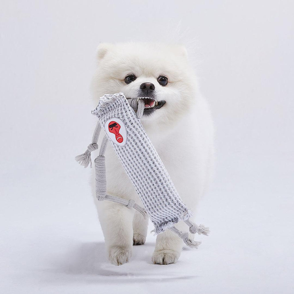 Orangutan Family Member - White Baboon Squeaky Chewer Toy For Dogs