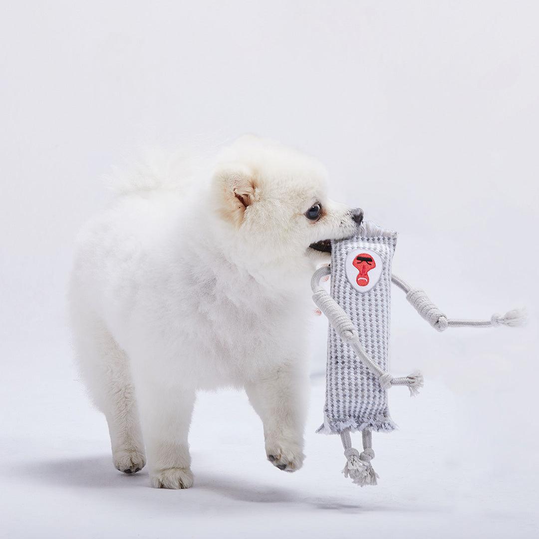 Orangutan Family Member - White Baboon Squeaky Chewer Toy For Dogs