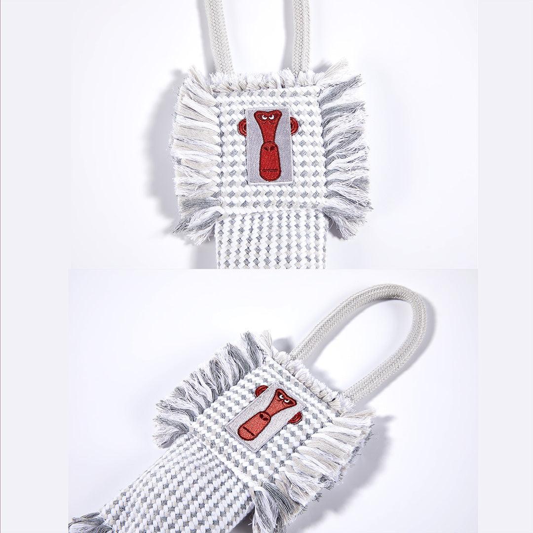 Orangutan Family Member - White Baboon Squeaky Chewer Toy For Dogs