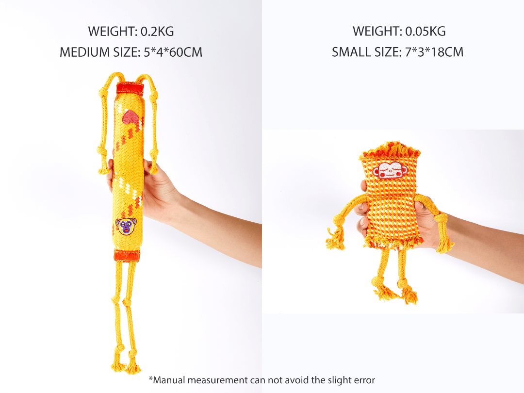 Orangutan Family Member - Monkey Squeaky Chewer Toy For Dog