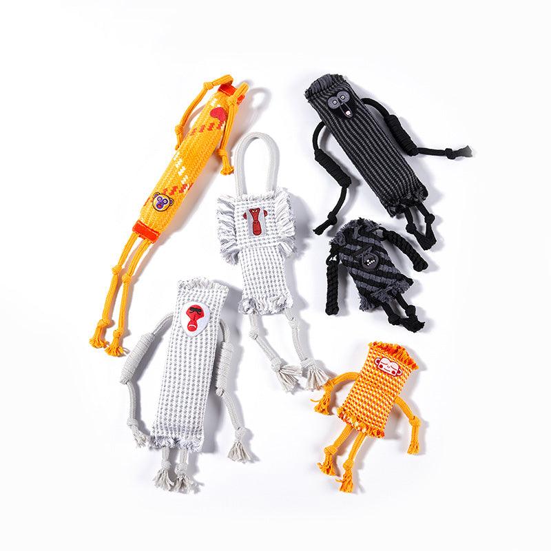 Orangutan Family Member - White Baboon Squeaky Chewer Toy For Dogs