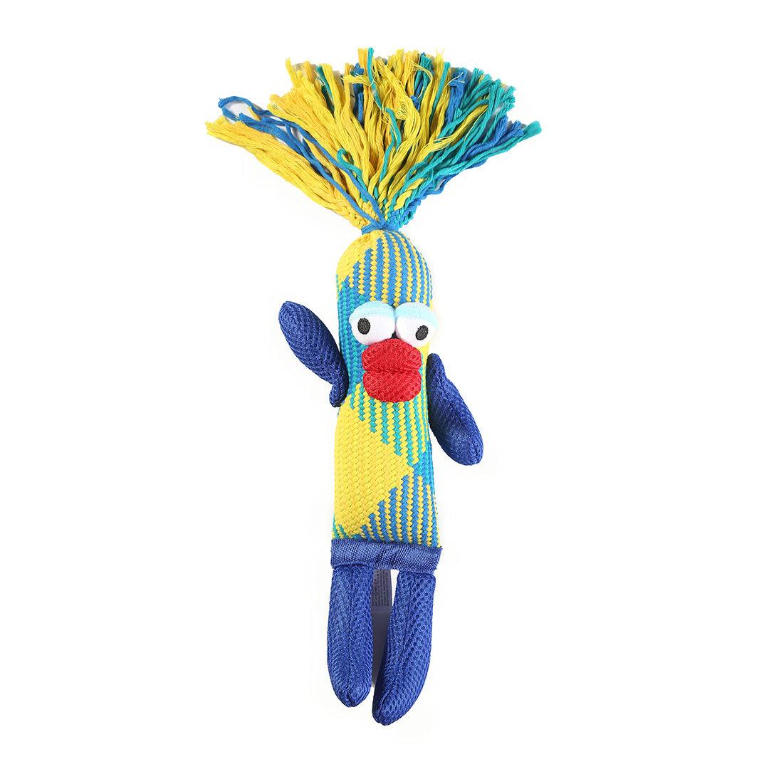 Red Sausage Shaped Lip Squeaky Toy For Dogs