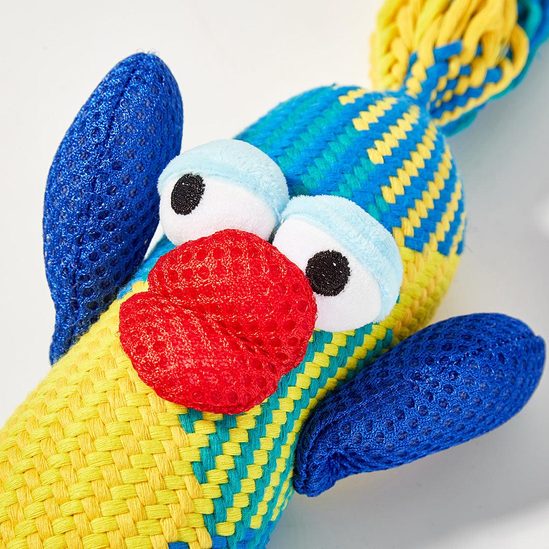 Red Sausage Shaped Lip Squeaky Toy For Dogs