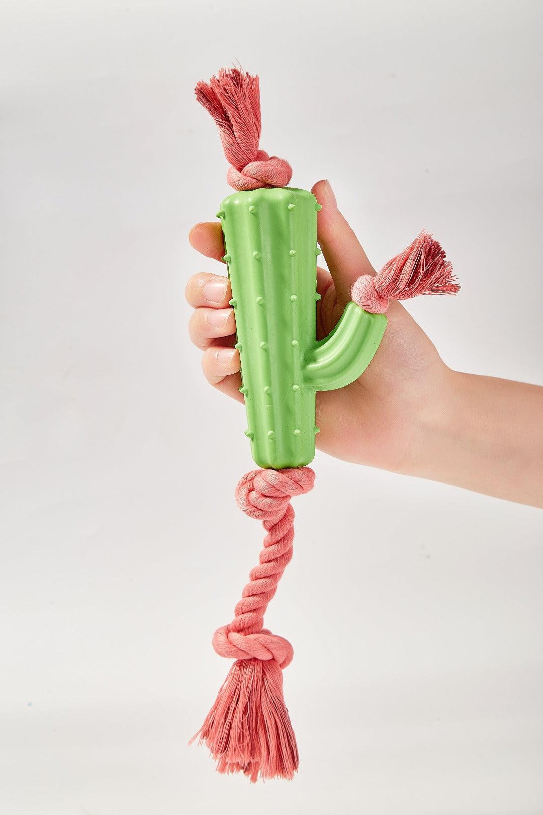 Cactus Pink Chewer Rope Toy For Dogs